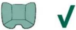 CHICCO KORY Essential i-Size - 40-80 cm (Max 13 kg) "Universal Belted" - installation with 3-point vehicle belt rear-facing (see illustrations from numbers 16 to 26) - 1
