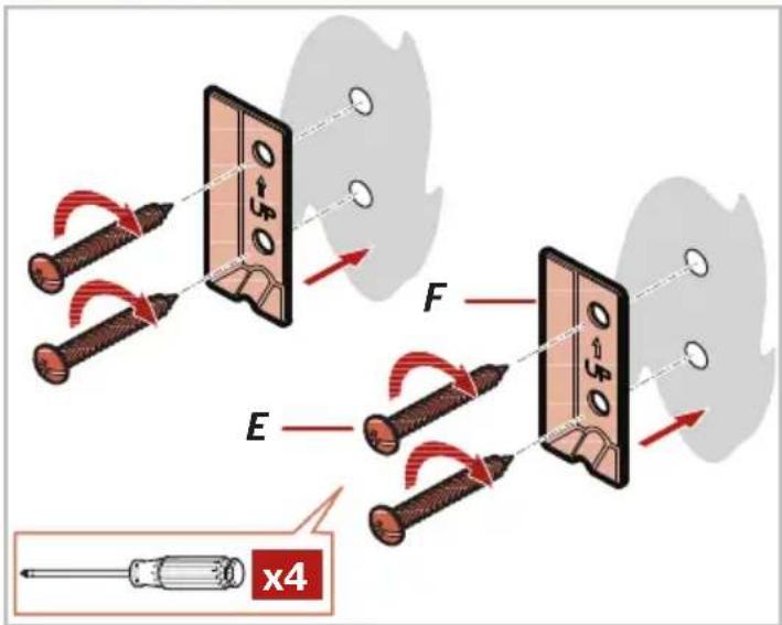 Pfister Vedra BTB-VED1 - Installation des supports de fixation: Installation du Montant - 4