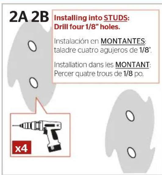 Pfister Vedra BTB-VED1 - Installation des supports de fixation: Installation du Montant - 3