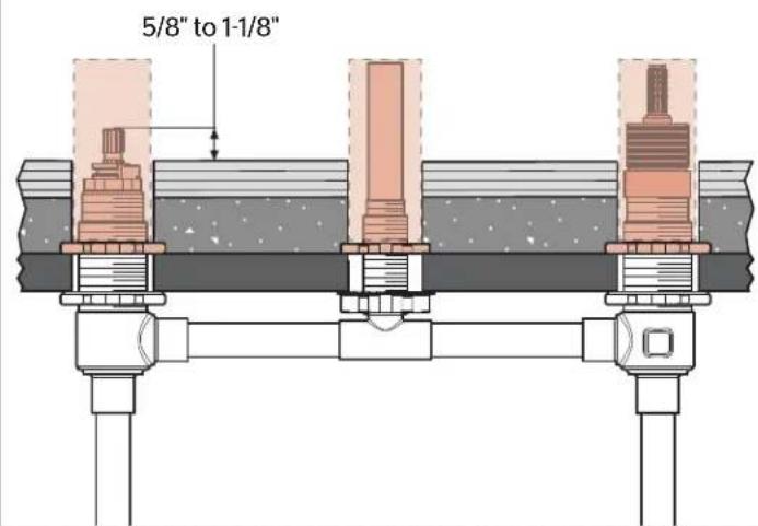 Pfister Pfirst Series 0X6-050 - Extra Thick Unfinished Surface Superficie Inacabada Gruesa Surface Non Finie Épaisse - 6