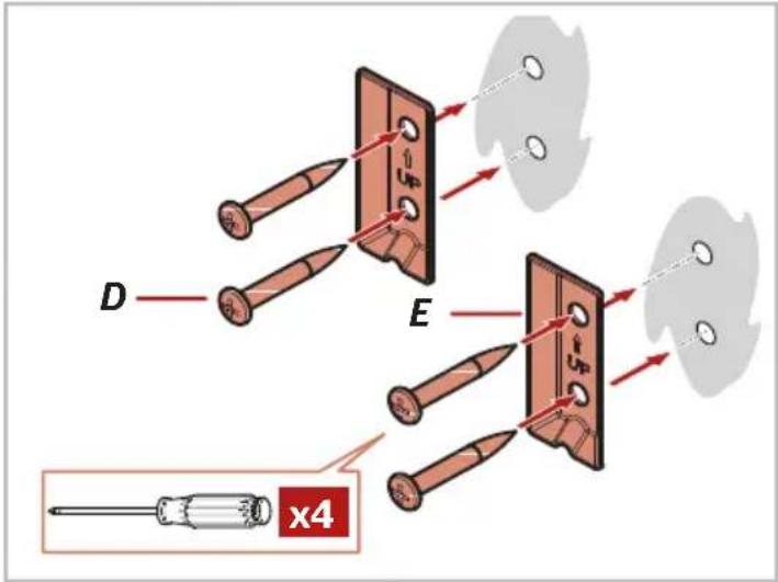 Pfister McAllen BTB-MCA2 - Installation des supports de fixation: installation du montant - 4