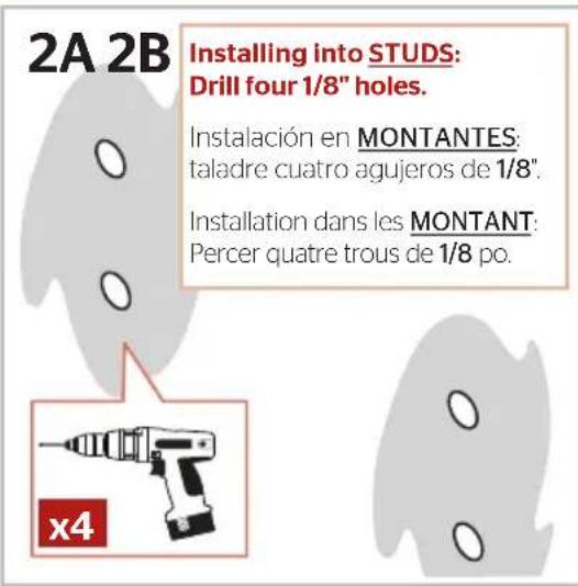 Pfister McAllen BTB-MCA2 - Installation des supports de fixation: installation du montant - 3