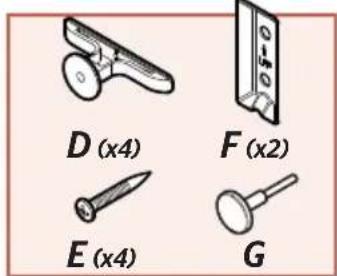 D (x4) F (x2) E (x4) G