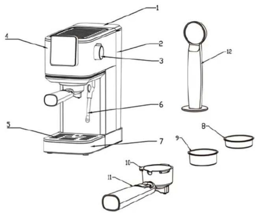 Klarstein SteelPresso Touch Slim - DESCRIPCION DEL PRODUCTO - 1