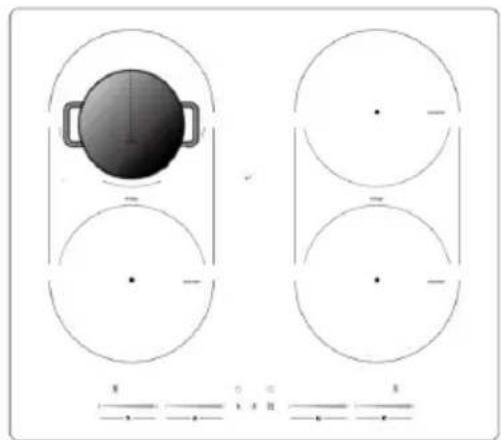Klarstein HaloSync - Use the flexible area as two separate zones - 1