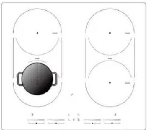 Klarstein HaloSync - Use the flexible area as two separate zones - 2