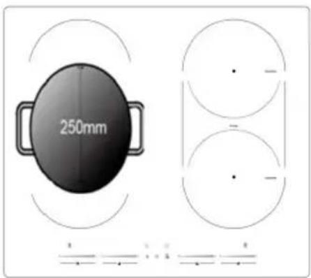 Klarstein HaloSync - Utilizzare la zona flex come una grande zona - 1