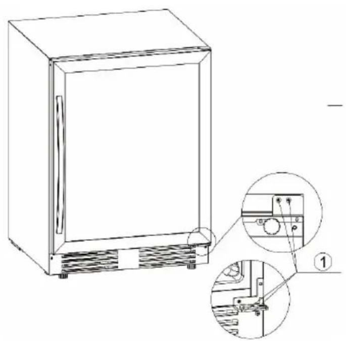Klarstein Vinovilla Grande 162 Duo - REVERSING THE DOOR - 1