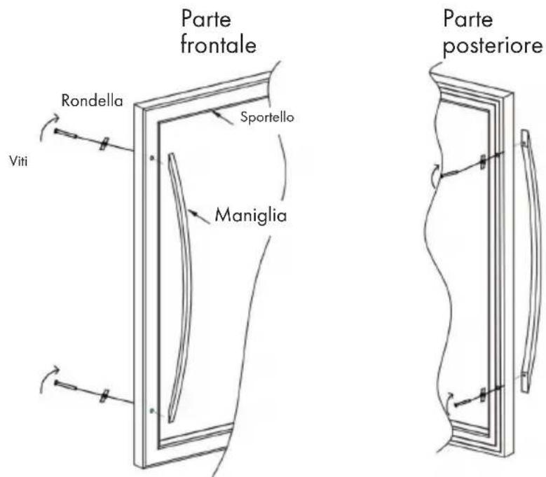 Klarstein Vinovilla Grande 165 Uno - MODIFICARE LA DIREZIONE DI APERTURA DELLO SPORTELLO - 7