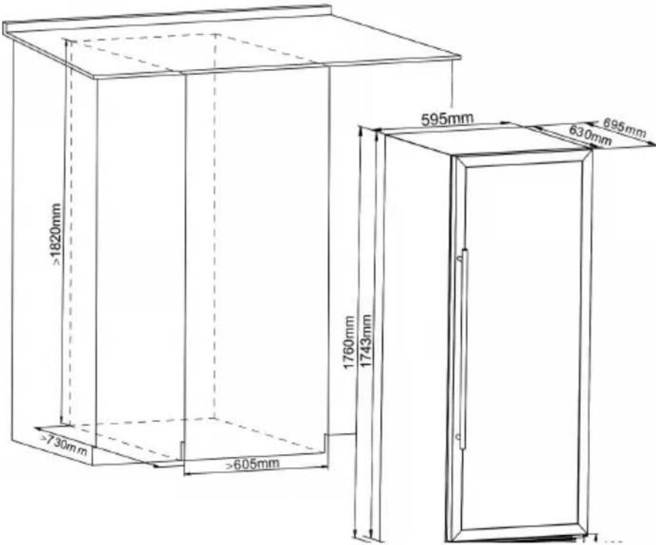 Klarstein Vinovilla Grande 165 Uno - Installing your appliance - 1