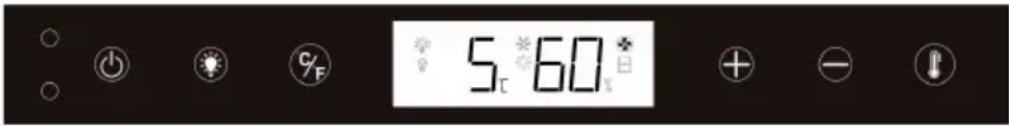 Klarstein Vinovilla Grande 165 Uno - Control panel - 1