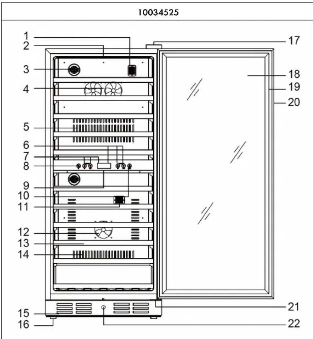 Klarstein Vinovilla Grande 116 Built-in Duo - DESCRIZIONE DEL PRODOTTO - 1