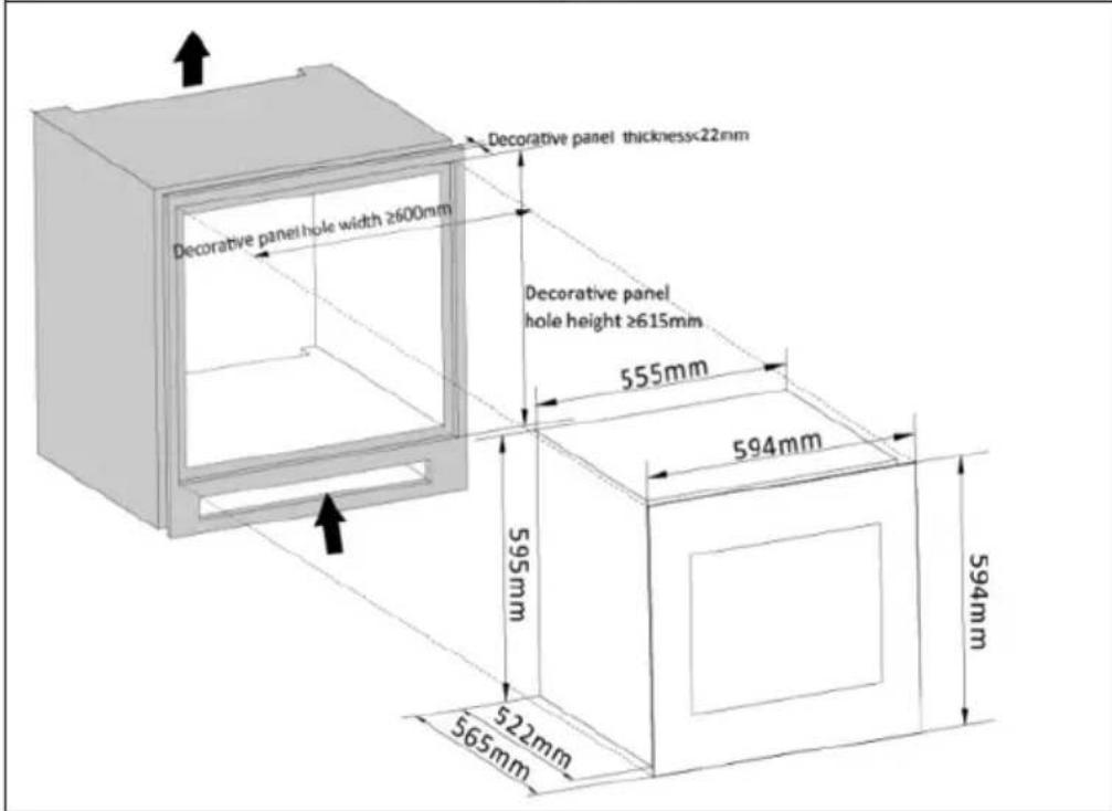 Klarstein Vinoline - Note sui dispositivi da incasso - 3