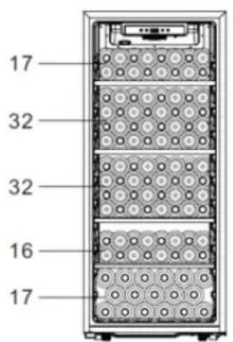 Klarstein CellarMax - BOTTLE LOADING PLAN - 1