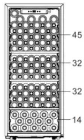 Klarstein CellarMax - BOTTLE LOADING PLAN - 3