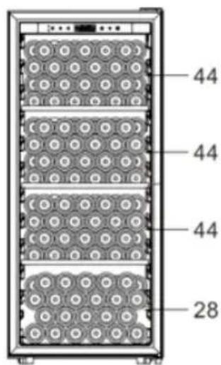 Klarstein CellarMax - LAGERPLAN FÜR FLASCHEN - 1