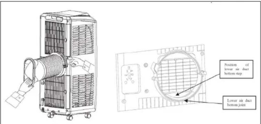 Klarstein Pure Blizzard 7000 - Installation of the heat exhaust hose assembly and unit - 1