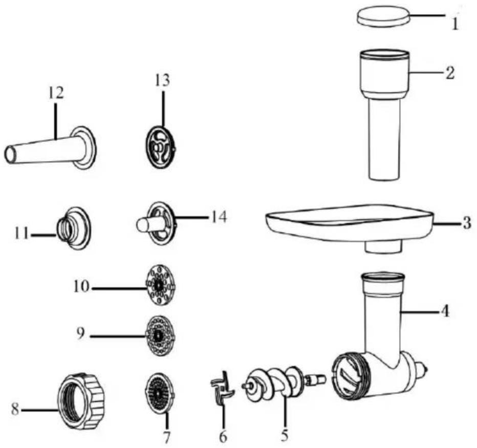 Klarstein Chiara - Overview Meat Grinder - 1
