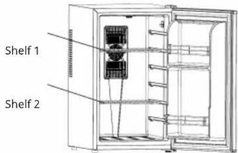 Klarstein Matterhorn Breeze - Notes on operation and positioning of the shelves - 3