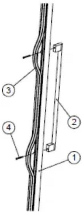 Klarstein Vinovilla Victoria - FIJACIÓN DE LA MANIJA DE LA PUERTA - 1