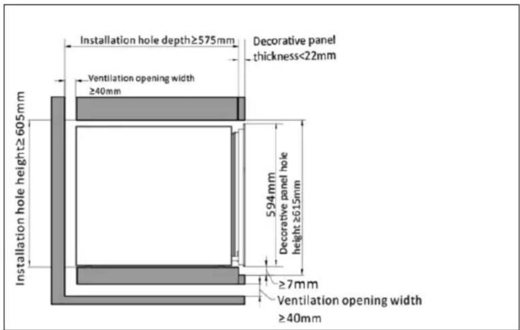 Klarstein Vinsider 30 Duo - Installation dimensions 1 & 2 - 3