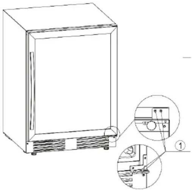 Klarstein Vinovilla 17 Duo - REVERSING THE DOOR - 1