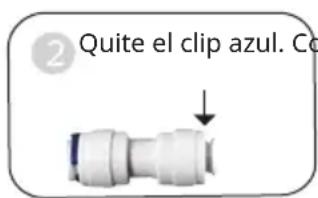 Klarstein PureFina - Separar y conectar el tubo PE y el acoplamiento rápido. - 2