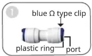 Klarstein PureFina - Disconnect and connect of PE pipe and quick connector - 1