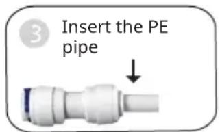 Klarstein PureFina - Disconnect and connect of PE pipe and quick connector - 3