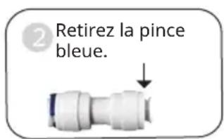 Klarstein PureFina - Déconnexion et connexion du tube PE et du raccord rapide - 2