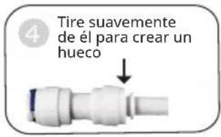 Klarstein PureFina - Separar y conectar el tubo PE y el acoplamiento rápido. - 4