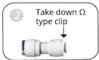 Klarstein PureFina - Disconnect and connect of PE pipe and quick connector - 2