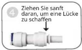 Klarstein PureFina - Trennen und Verbinden von PE-Rohr und Schnellkupplung - 4