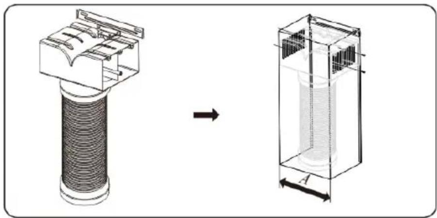 Klarstein SmartEdge - Metodo di installazione dell'uscita dell'aria - 2