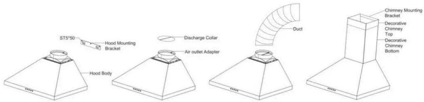 AIRLUX AHP960SS - INSTALLATION OF THE APPLIANCE - 2