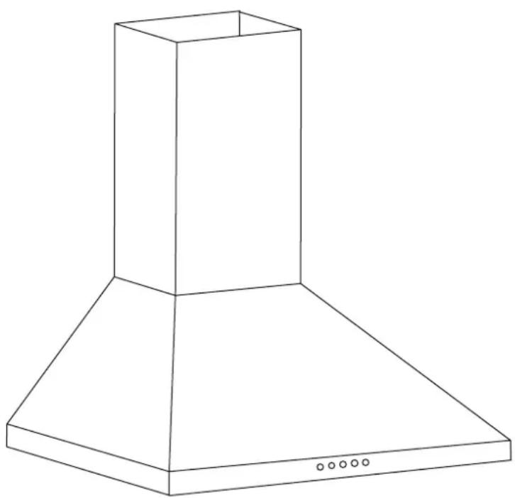 AIRLUX AHP760SS - HOTTE MURALE pyramide - 1