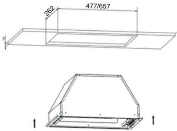 AIRLUX AHG560WH - Fixation sous un MEUBLE - 1