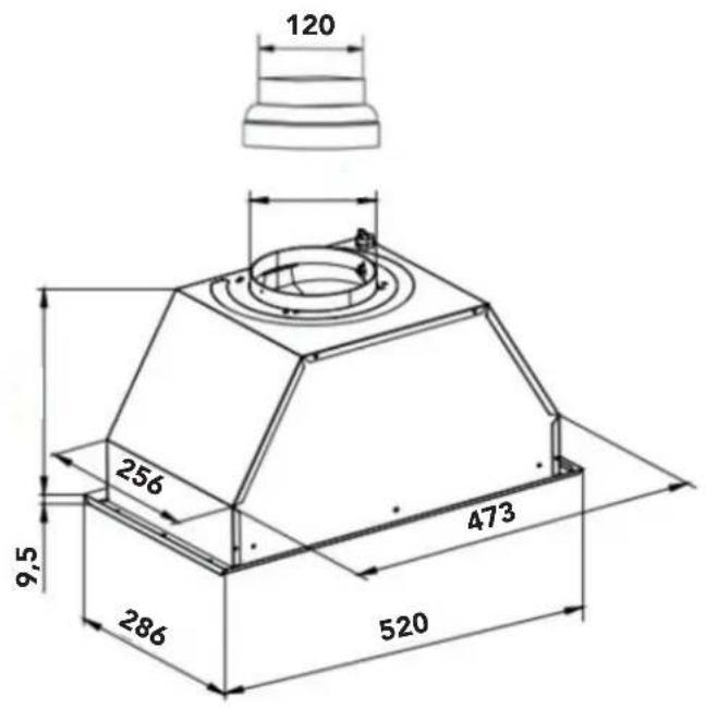AIRLUX AHG560WH - DIMENSIONS - 1