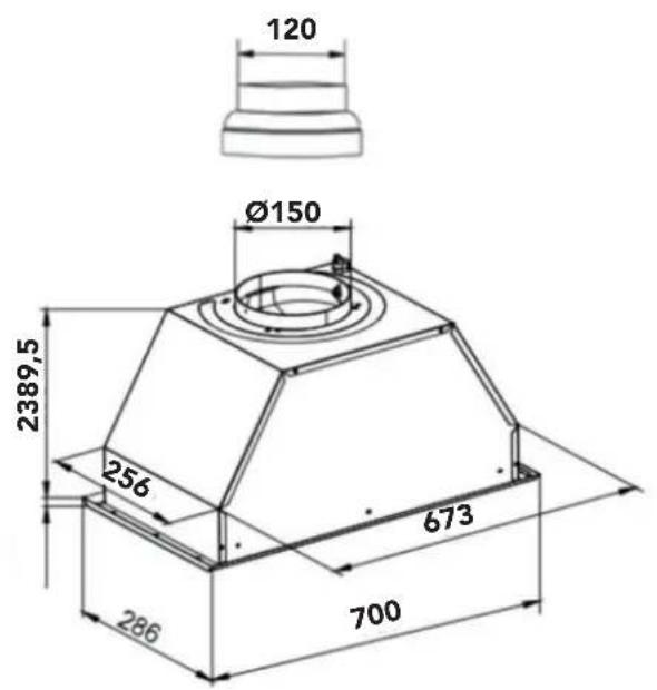 AIRLUX AHG560WH - DIMENSIONS - 2