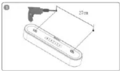 Majority Bowfell Axis Atmos - Instructions pour le montage mural - 1