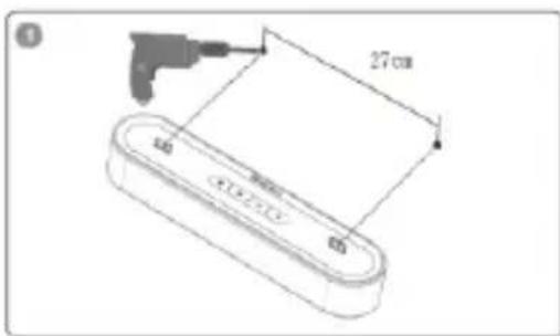 Majority Bowfell Axis Atmos - Instrucciones para el montaje en pared - 1