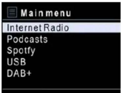 Majority Homerton Hi-Fi - MENU PRINCIPALE - 1