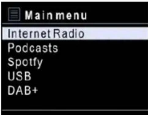 Majority Homerton Hi-Fi - MAIN MENU - 1