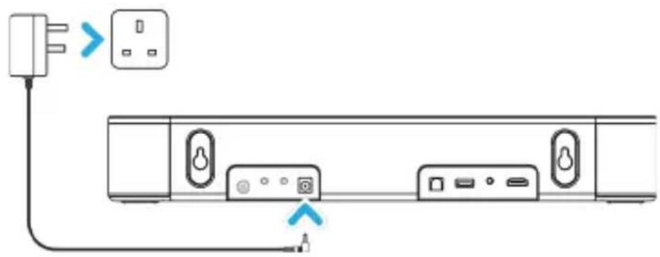 Majority Bowfell Halo Dolby - Connecting the System to the Mains Socket - 1