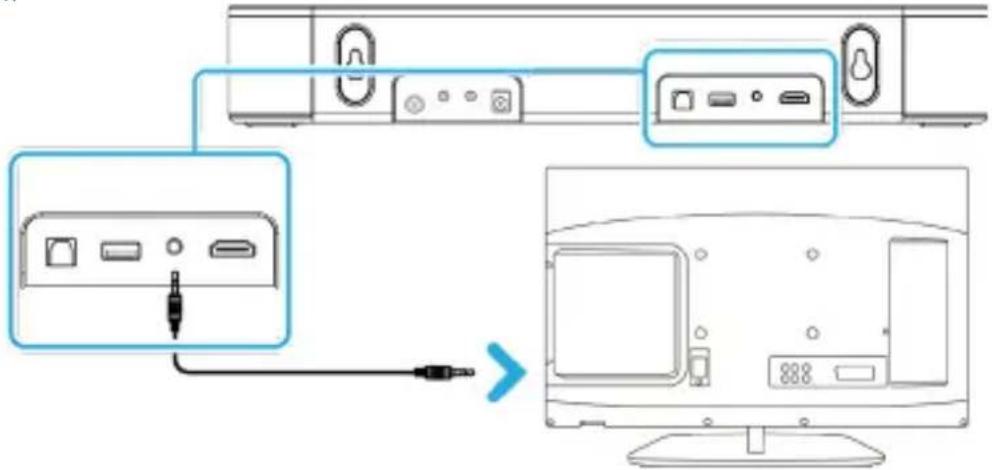 Majority Bowfell Halo Dolby - Change the soundbar mode into AUX - 1