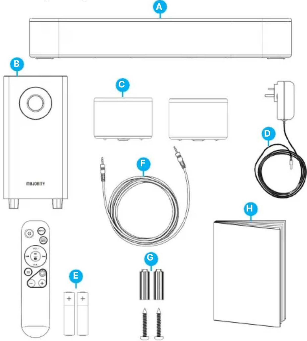 Majority Bowfell Halo Dolby - Was ist in der Box? - 1