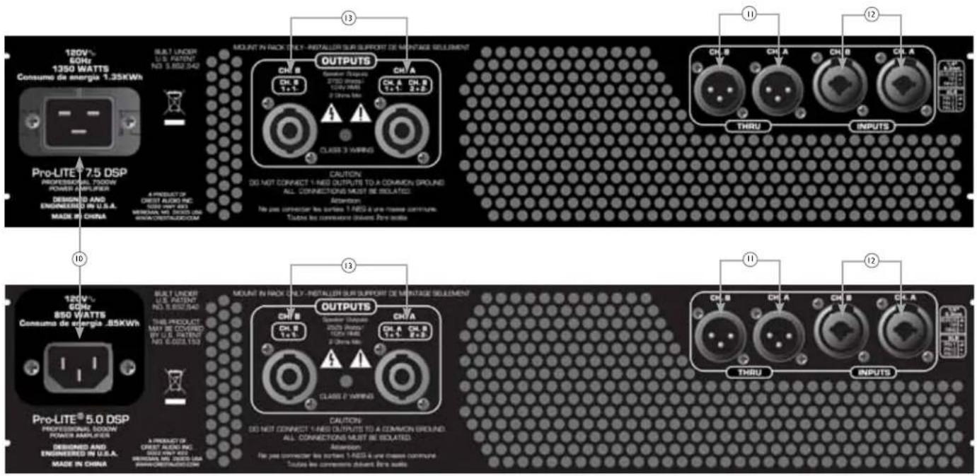 CREST AUDIO Pro-LITE 5.0 DSP - 后面板 - 1