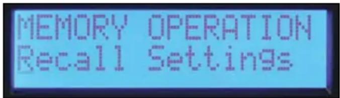 CREST AUDIO Pro-LITE 5.0 DSP - Rappel des paramètres programmes - 1