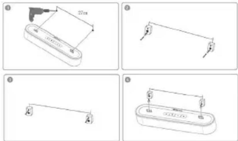 Majority Bowfell Axis Dolby - Anleitung zur Wandmontage - 1