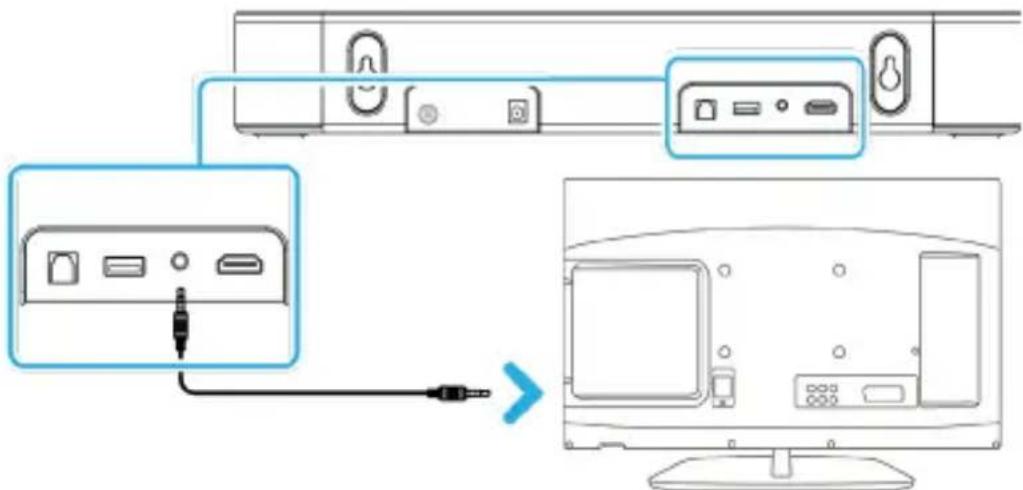Majority Bowfell Axis Dolby - Change the soundbar mode into AUX - 1